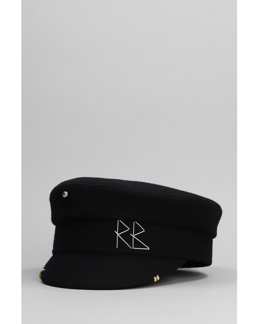 Cappello in Cotone Nero di Ruslan Baginskiy in Black