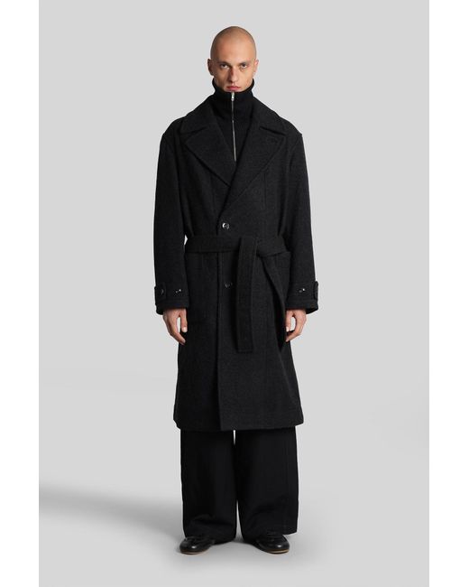 In Lana Nera di Lemaire in Black da Uomo