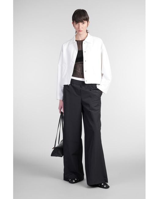Bomber Everli in Cotone Bianco di Jonathan Simkhai in White