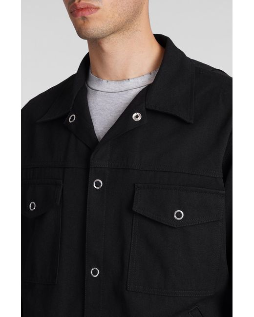 Giacca Casual in Cotone Nero di Acne in Black da Uomo
