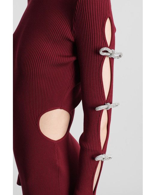 Mach & Mach Red Mach & Mach Mini Dress