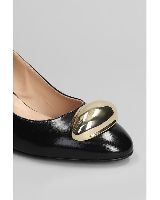 Decollete in Pelle Nera di Isabel Ferranti in Black