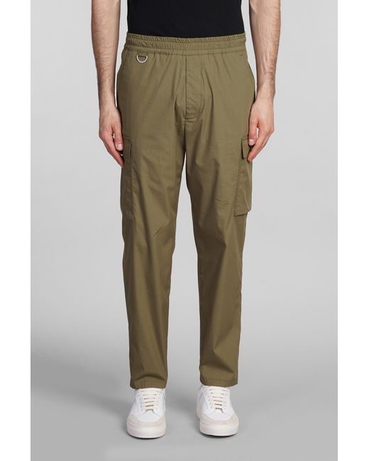 Low Brand Combo Pants In Green Cotton for men