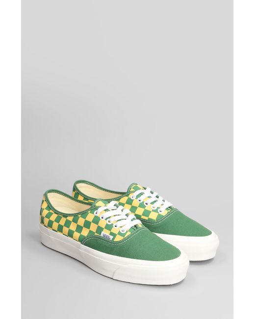 Vans Lx Authentic Reissue Sneakers In Green Canvas for men