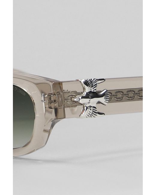 Cutler & Gross Gray The Great Frog Sunglasses In Transparent Acetate