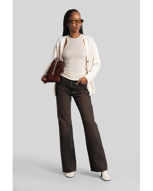 Jeans Korea in denim Marrone di Haikure in Black