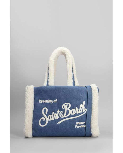 Tote Soft bag s in Poliestere Blu di Mc2 Saint Barth in Blue