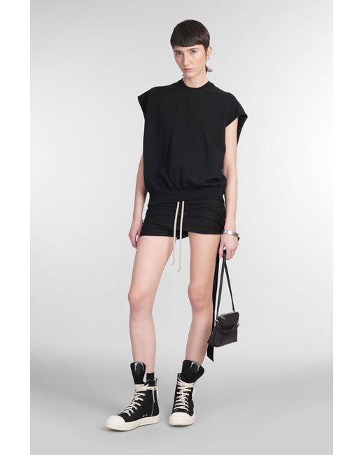 Felpa Sl jumbo tatlin swea in Cotone Nero di Rick Owens in Black