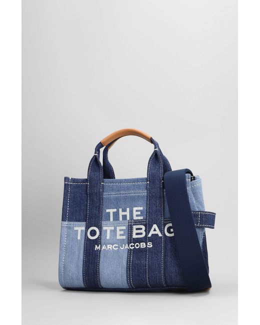 Marc Jacobs The Small Tote Tote In Blue Denim