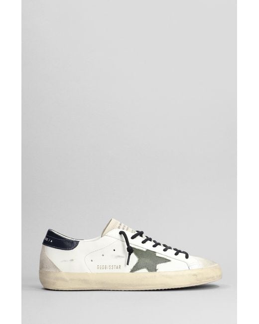 Golden Goose Deluxe Brand Multicolor Superstar Sneakers In White Leather for men