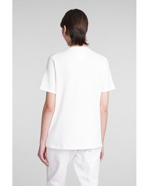 Jil Sander T-shirt In White Cotton