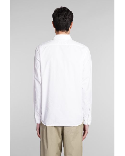 Camicia Camicia UT in Cotone Bianco di Aspesi in White da Uomo