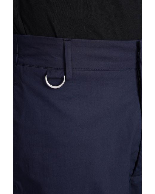 Low Brand George Pants In Blue Cotton for men