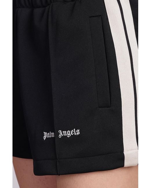 Palm Angels Shorts In Black Polyester
