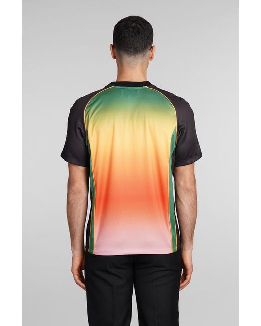 T-Shirt in Poliestere Multicolor di Casablancabrand da Uomo