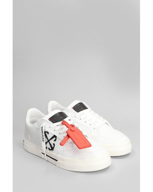Sneakers New low vulcanized in Cotone Bianco di Off-White c/o Virgil Abloh in White