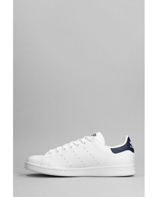 adidas Stan Smith Sneakers In White Leather for Men | Lyst