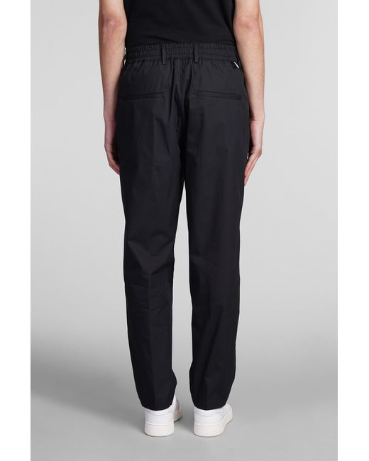 Pantalone George in Cotone Nero di Low Brand in Black da Uomo