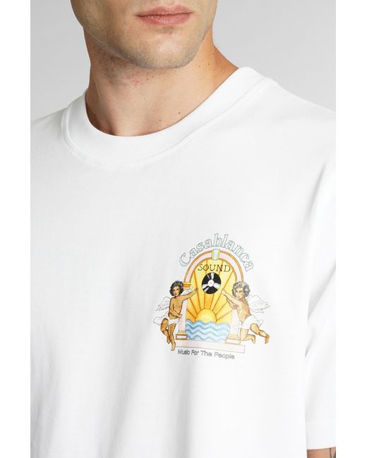 T-shirt Studio de Musique di Casablancabrand in White da Uomo