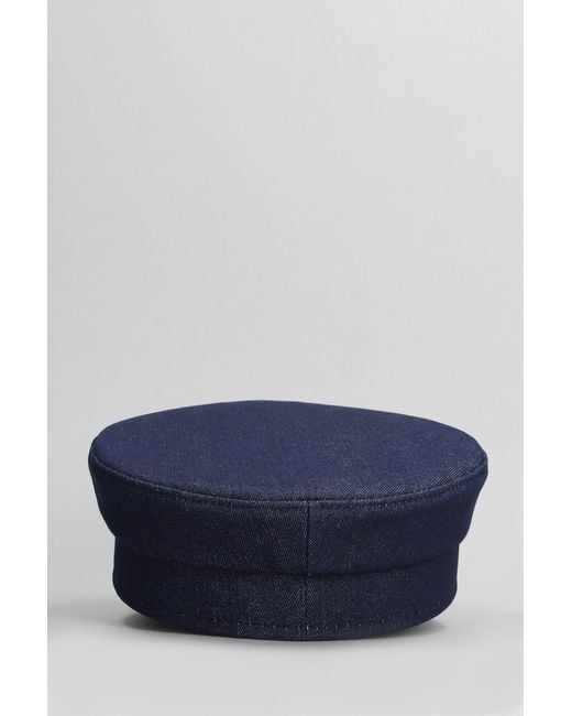 Ruslan Baginskiy Pierced Hats In Blue Cotton