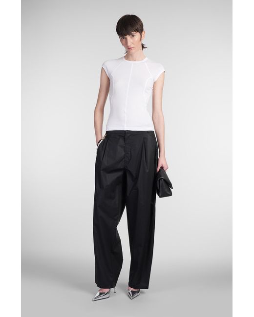 Pantalone Phebe in Cotone Nero di DARKPARK in Black