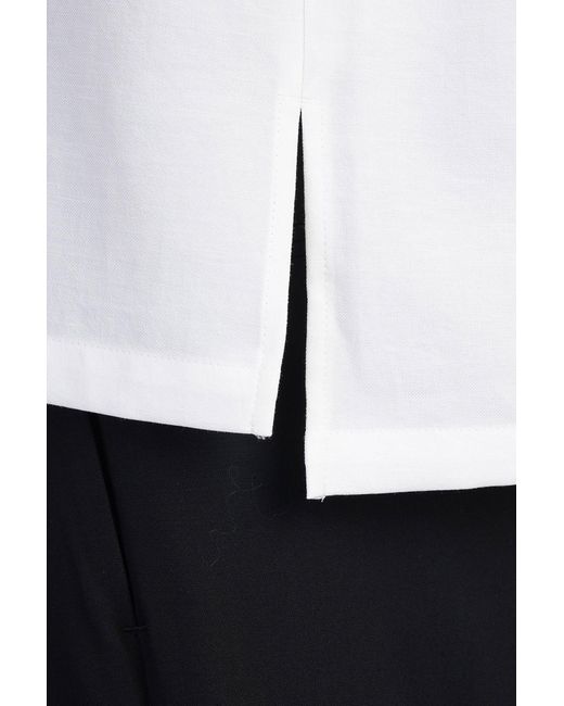 Attachment Shirt In White Polyester for men