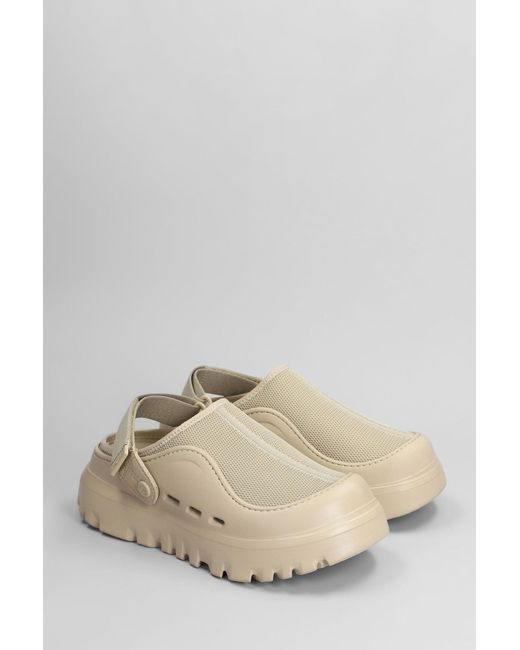 Slipper-Mule Peakmod in Gomma Beige di Ugg in Natural da Uomo