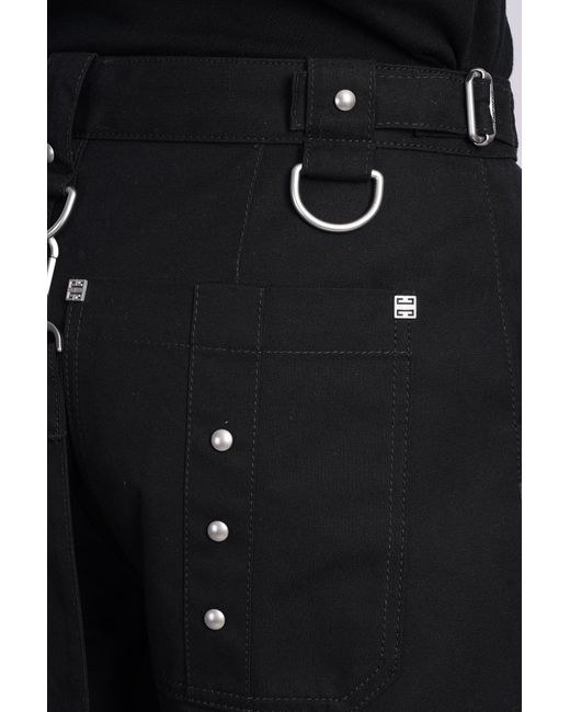 Pantalone in Cotone Nero di Givenchy in Black da Uomo