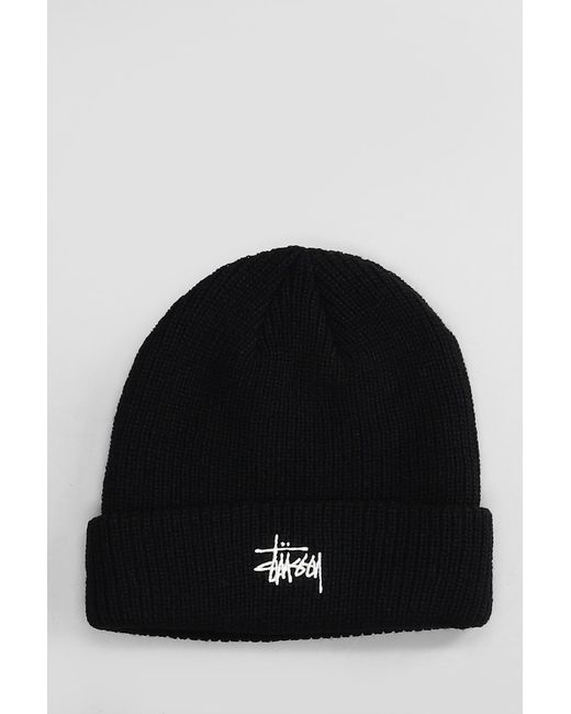 Cappello in Acrilico Nero di Stussy in Black da Uomo