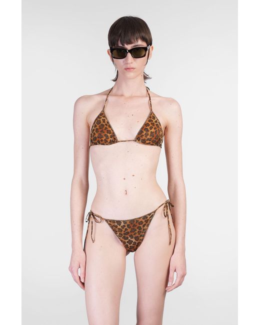 Mc2 Saint Barth Pink Leah Overlock Beachwear