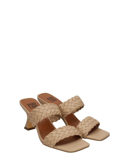 bibi lou flats in powder leather