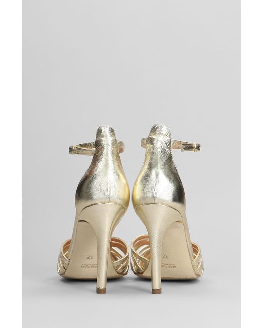 The Seller Multicolor Sandals In Platinum Leather