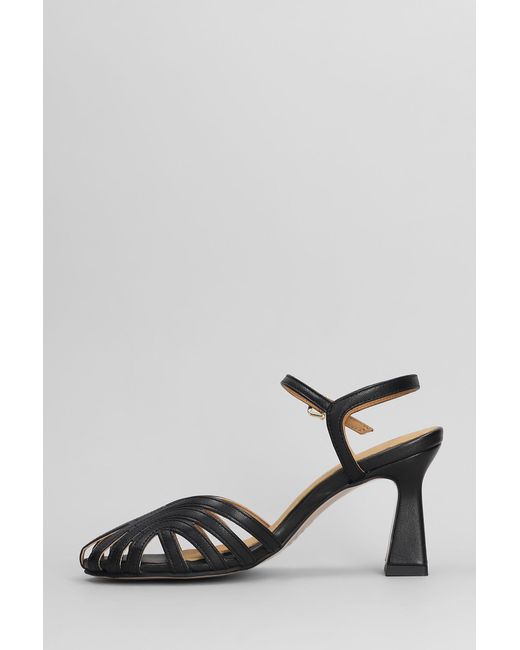Pedro Miralles Sandals In Black Leather
