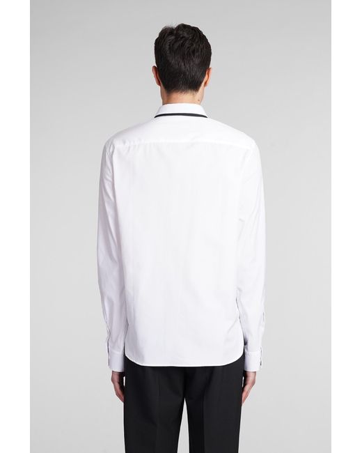 Camicia in Cotone Bianco di Neil Barrett in White da Uomo