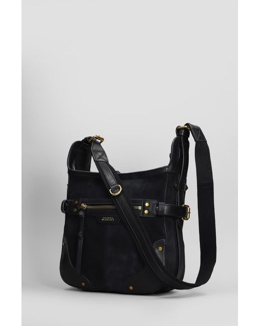 Borsa a spalla Sierra hobo s in pelle e camoscio Nero di Isabel Marant in Black