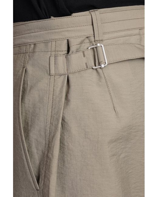 Pantalone in Cotone Khaki di Lemaire in Natural da Uomo