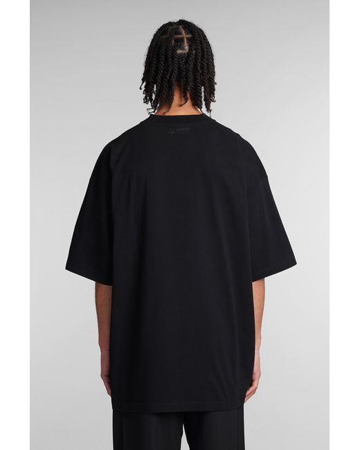 T-Shirt in Cotone Nero di Vetements in Black da Uomo