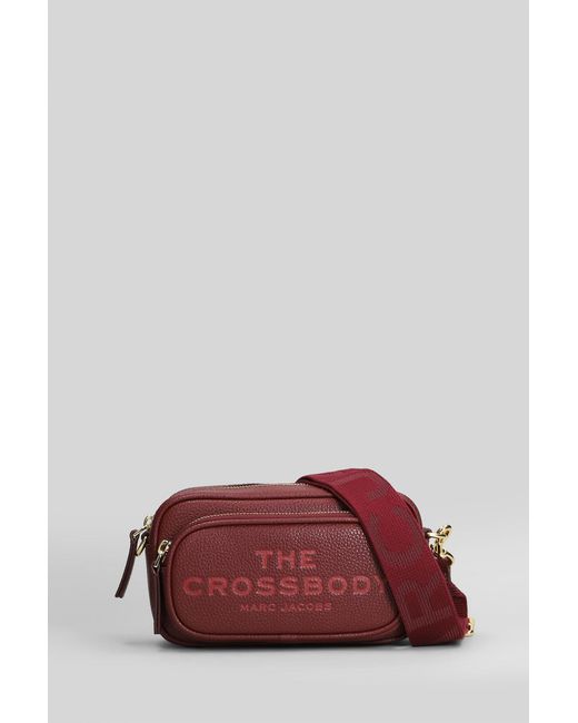 Marc Jacobs Red The Crossbody Shoulder Bag In Bordeaux Leather