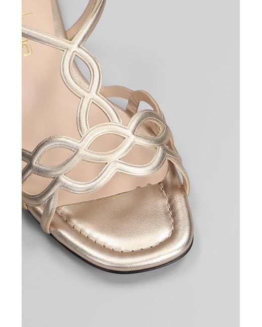 Sandali flats in Pelle Rame di Evaluna in Multicolor