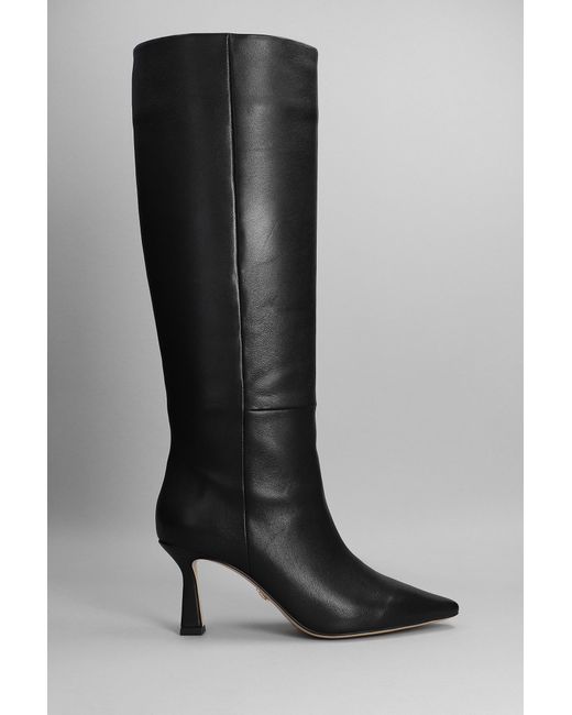 Lola Cruz High Heels Boots In Black Leather | Lyst