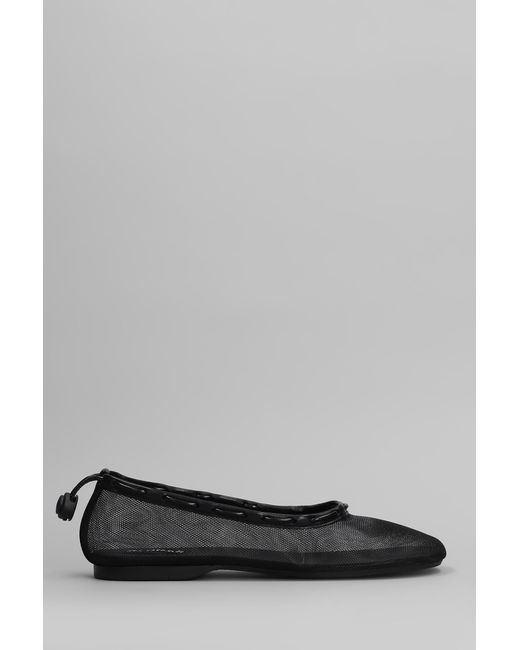 Ballerine Gill mesh in Pelle Nera di Alohas in Gray