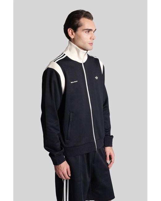Adidas Twill Tt Sweatshirt In Blue Polyamide for men