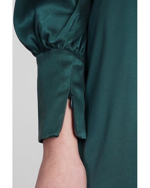 Zimmermann Dress In Green Silk