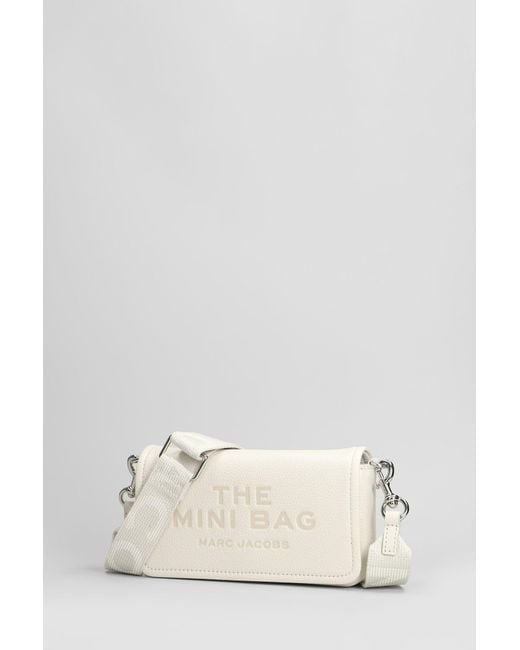 Marc Jacobs Natural The Mini Bag Shoulder Bag In White Leather