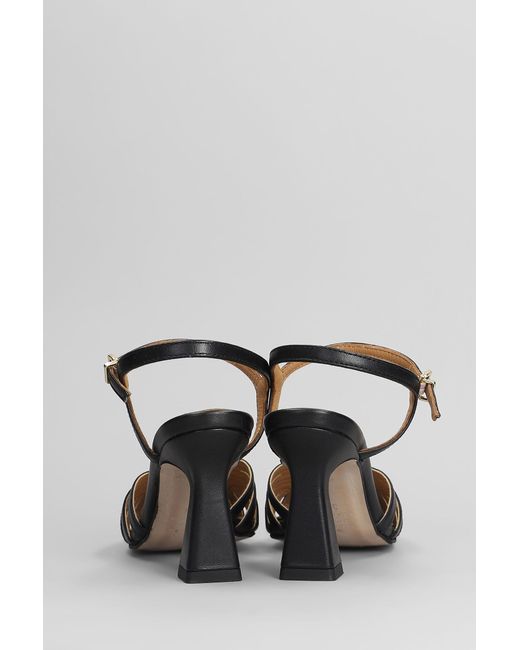 Pedro Miralles Sandals In Black Leather