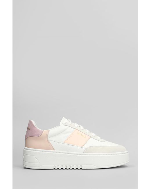 Sneakers Orbit Vintage in pelle e camoscio Bianco di Axel Arigato in White