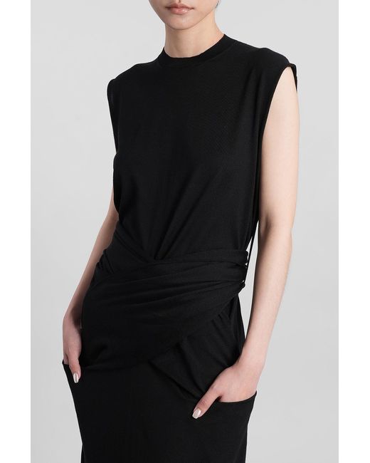 Jil Sander Black Long Dress
