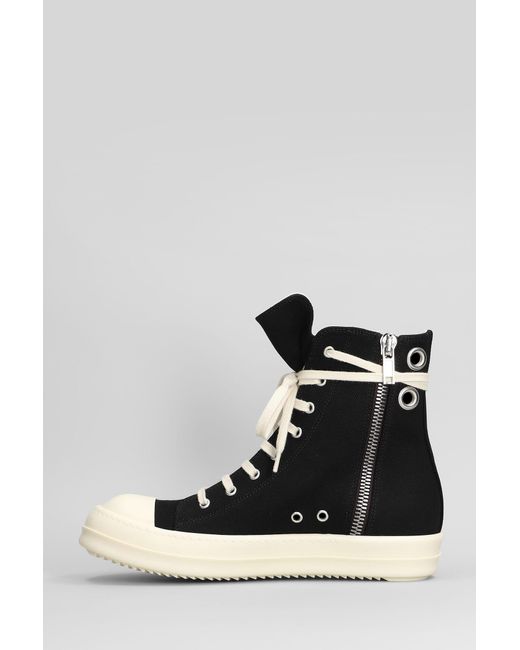 Rick Owens Sneaks Sneakers In Black Cotton for men