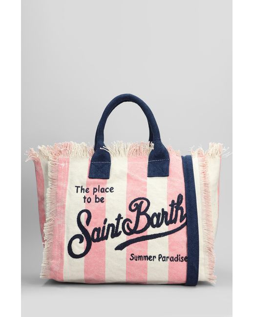 Tote Colette in Cotone Rosa di Mc2 Saint Barth in Pink