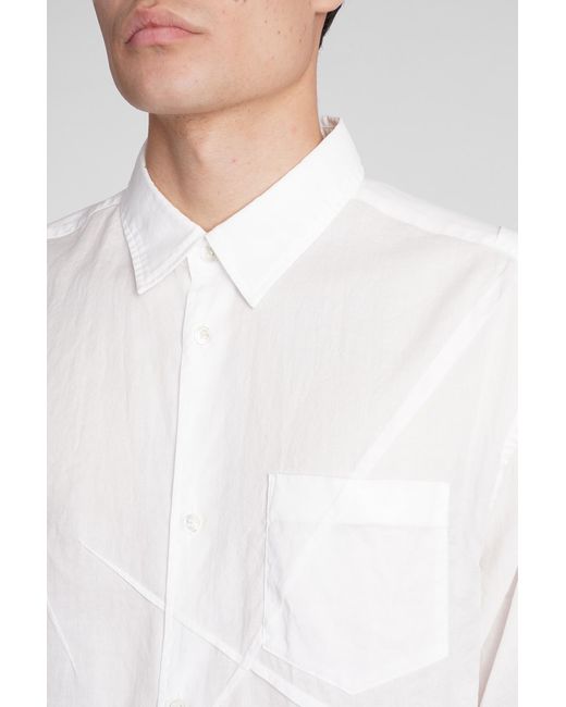 Camicia in Cotone Bianco di Undercover in White da Uomo